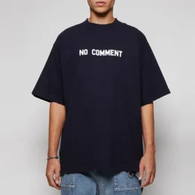 No Comment Baumwoll-T-Shirt «Navy» 684155TLVG33967