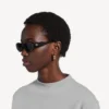 Nova Oval-Sonnenbrille für Damen in Schwarz Nova Oval-Sonnenbrille für Damen in Schwarz