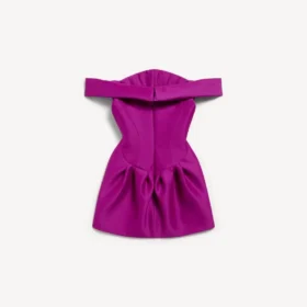 Off-Shoulder-Minikleid für Damen in Lila