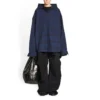 Overshirt mit Kapuze und Karomuster «Blue Navy» 720109TNM354202