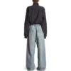 Oversize-Baggy-Hose «Hellblau» 786643TQW556379