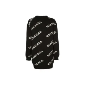 Oversize-Cardigan mit Logo «Black» 555275T14711070