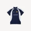 Oversize-Fussball-T-Shirt für Herren in Marineblau Oversize-Fussball-T-Shirt für Herren in Marineblau