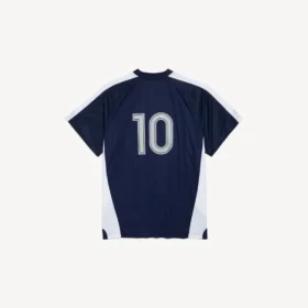 Oversize-Fussball-T-Shirt für Herren in Marineblau