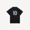 Oversize-Fussball-T-Shirt für Herren in Schwarz Oversize-Fussball-T-Shirt für Herren in Schwarz