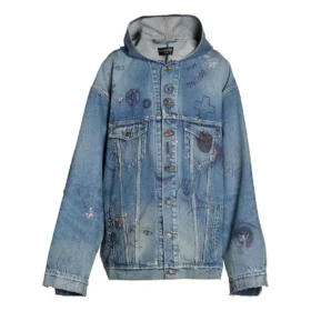 Oversize-Kapuzenjacke «Blue» 719315TNW56-4268