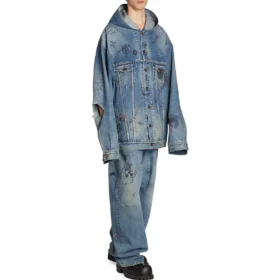 Oversize-Kapuzenjacke «Blue» 719315TNW56-4268