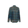 Oversize-Langarmhemd aus Flanell mit Karomuster «Blue Red» 715030TMM116305