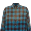 Oversize-Langarmhemd aus Flanell mit Karomuster «Blue Red» 715030TMM116305