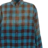 Oversize-Langarmhemd aus Flanell mit Karomuster «Blue Red» 715030TMM116305