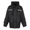 Oversize-Parka aus Funktionsstoff mit Jersey-Einsatz «Schwarz» 746450TOO321000