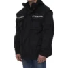 Oversize-Parka aus Funktionsstoff mit Jersey-Einsatz «Schwarz» 746450TOO321000