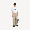 Oversize-T-Shirt für Herren von Wet Brush in Weiss Oversize-T-Shirt für Herren von Wet Brush in Weiss