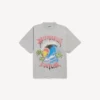 Oversize-T-Shirt im Vintage-Surfer-Stil für Herren in Balenciaga-Grau