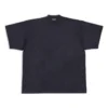 Oversize-T-Shirt mit Lasche «Schwarz» 694576TMVJ21151