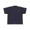 Oversize-T-Shirt mit Lasche «Schwarz» 694576TMVJ21151