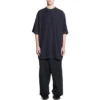 Oversize-T-Shirt mit Lasche «Schwarz» 694576TMVJ21151