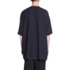 Oversize-T-Shirt mit Lasche «Schwarz» 694576TMVJ21151