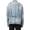 Oversized Cut-Up-Denim-Jacke mit Ringen «Blau» 697779TMW264437