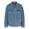 Oversized-Denim-Jacke mit Wattierung «Blau» 646923TDW154762