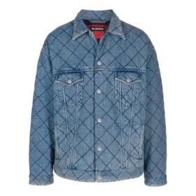 Oversized-Denim-Jacke mit Wattierung «Blau» 646923TDW154762