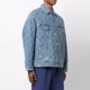 Oversized-Denim-Jacke mit Wattierung «Blau» 646923TDW154762