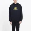 Oversized-Hoodie aus Interlock-BB-Stoff «Schwarz-Gelb» 578138TEV191361