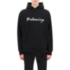 Oversized-Popover-Hoodie mit Schriftzug-Logo «Black White» 674986TMVB51070