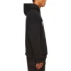 Oversized-Popover-Hoodie mit Schriftzug-Logo «Black White» 674986TMVB51070