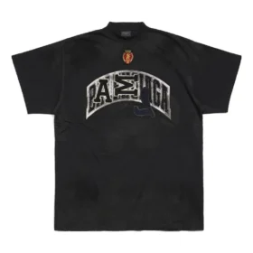 Oversized-Skater-T-Shirt «Black Faded» 739028TOVN21055