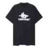 Oversized-Sport-T-Shirt zum Kombinieren «Black White» 739028TPVF21070