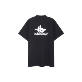 Oversized-Sport-T-Shirt zum Kombinieren «Black White» 739028TPVF21070