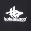 Oversized-Sport-T-Shirt zum Kombinieren «Black White» 739028TPVF21070