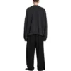 Oversized-Sweatshirt mit Rundausschnitt und Perforation «Black Faded» 762718TPVD91055