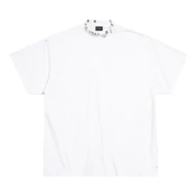Oversized-T-Shirt mit Lochmuster «White» 761460TPVD49000