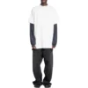 Oversized-T-Shirt mit Lochmuster «White» 761460TPVD49000