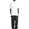 Oversized-T-Shirt mit Lochmuster «White» 761460TPVD49000