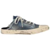 Paris Distressed Denim Pantoletten «Blue» 693952W3RCL4090