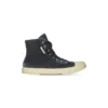 Paris High-Top-Sneaker «Black Destroyed Denim and White Rubber» 688756W3RC11090