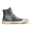 Paris High-Top-Sneaker «Blue Destroyed Denim and Rubber» 688752W3RCL4090