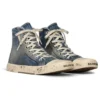 Paris High-Top-Sneaker «Blue Destroyed Denim and Rubber» 688752W3RCL4090