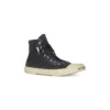 Paris High-Top-Sneaker «Schwarze, zerrissene Baumwolle und weisses Gummi» 688752W3RC11090