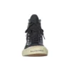 Paris High-Top-Sneaker «Schwarze, zerrissene Baumwolle und weisses Gummi» 688752W3RC11090