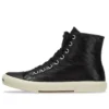 Paris High-Top-Sneaker «Schwarzes Leder und weisses Gummi» 688756W3RCA1090