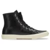 Paris High-Top-Sneaker «Schwarzes Leder und weisses Gummi» 688756W3RCA1090