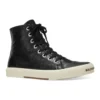 Paris High-Top-Sneaker «Schwarzes Leder und weisses Gummi» 688756W3RCA1090