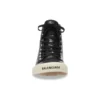 Paris High-Top-Sneaker «Schwarzes Leder und weisses Gummi» 688756W3RCA1090