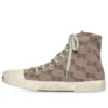 Paris High-Top-Sneaker «Tan BB Monogram Cotton and White Rubber» 688756W3RQ12298