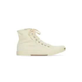 Paris High-Top-Sneaker «White Destroyed Cotton and White Rubber» 688756W3RC49090
