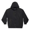 Paris-Hoodie mit Reissverschluss, schmale Passform «Black Faded» 744454TOVI41055